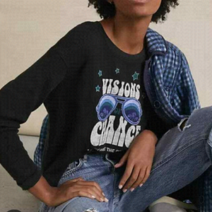 ANTHROPOLGIE X Sharlene Artsy “visions change” thermal long sleeve